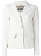 Herno Three-button Blazer, Size: 44, White, Spandex/elastane/viscose/virgin Wool