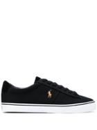 Polo Ralph Lauren Embroidered Pony Sneakers - Black