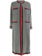 Gucci Chevron Belted Coat - Black