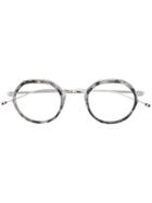 Thom Browne Eyewear Round Frame Glasses - Silver