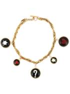 Moschino Vintage 'great Fun' Necklace, Women's, Metallic