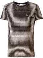 Osklen Striped Short Sleeve T-shirt, Men's, Size: Gg, Black, Cotton
