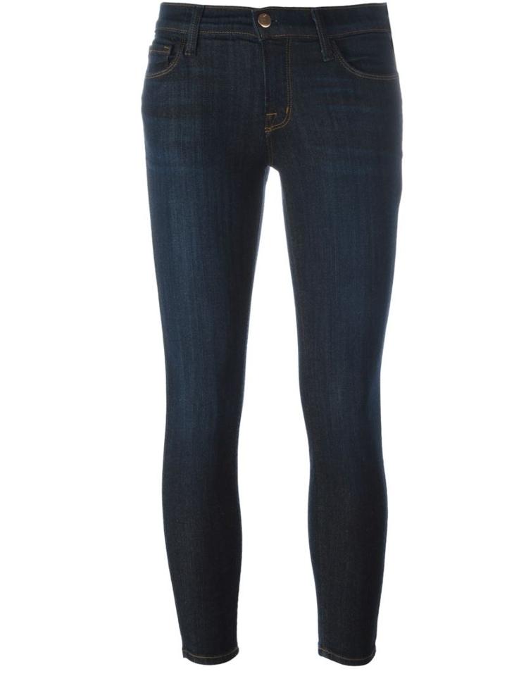 J Brand Cropped Skinny Jeans, Women's, Size: 24, Blue, Cotton/polyester/spandex/elastane/lyocell