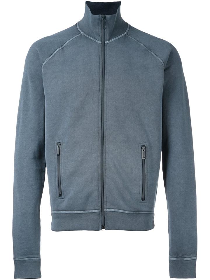 Dsquared2 Zip-up Long Sleeved Fleece, Men's, Size: Xxl, Blue, Cotton