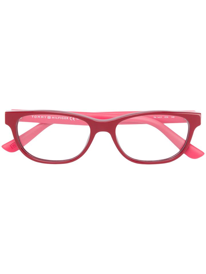 Tommy Hilfiger Round-frame Glasses - Red