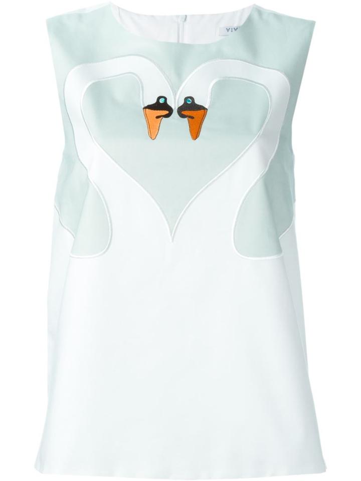 Vivetta Zarina Top, Women's, Size: 40, White, Cotton