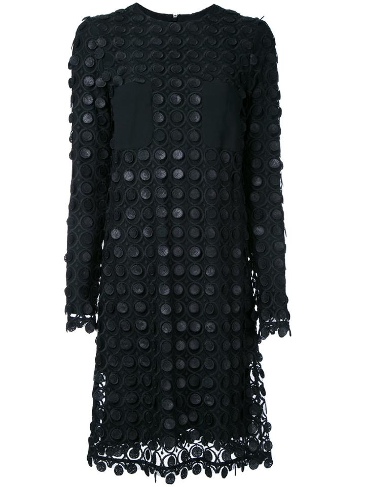 Carven Layered Lace Dress - Black