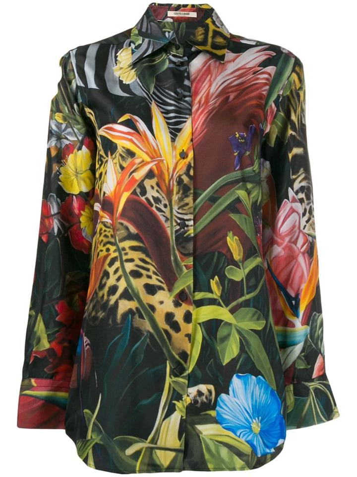Roberto Cavalli Heritage Jaguar Shirt - Black