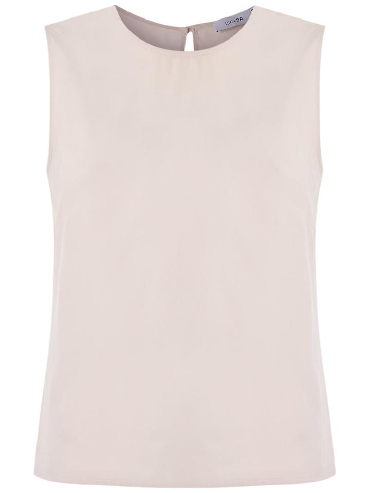 Isolda - Sleeveless Silk Blouse - Women - Silk - 42, Nude/neutrals, Silk