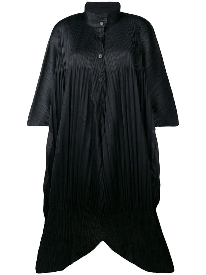 Pleats Please By Issey Miyake Pleated Drop Crotch Jumpsuit - Black