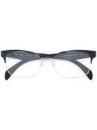 Prada Eyewear Square Shaped Glasses, Black, Acetate/metal
