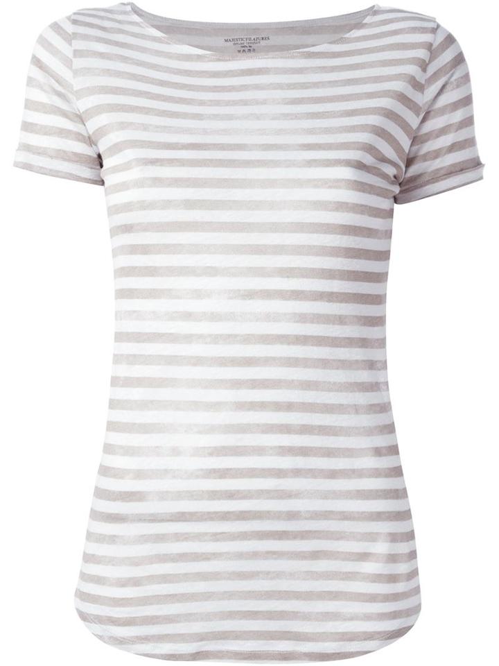 Majestic Filatures Shortsleeved Striped T-shirt