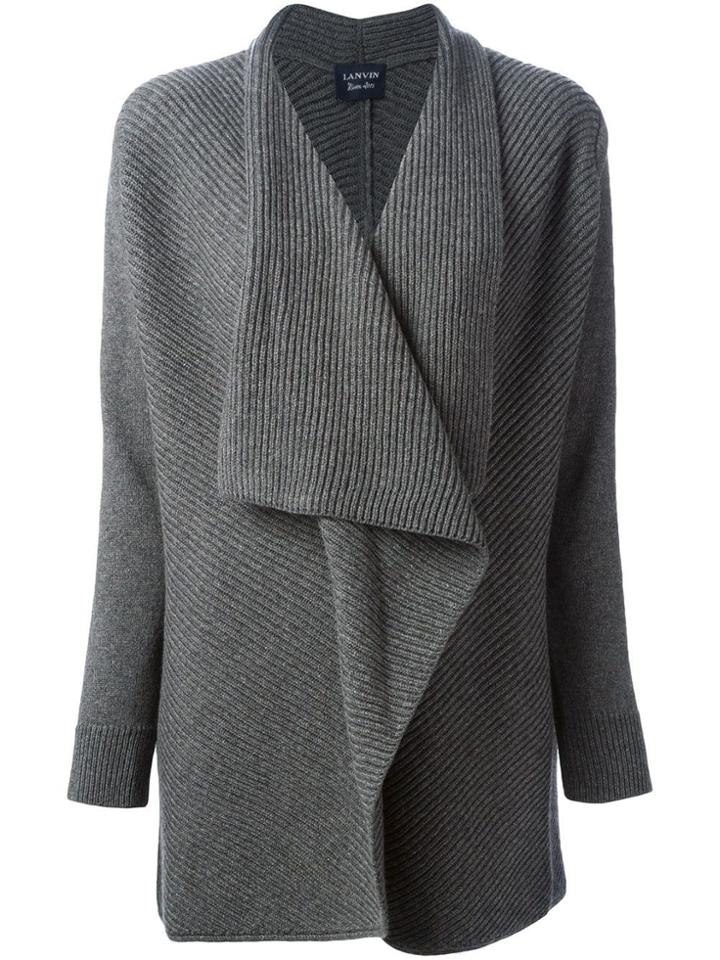 Lanvin Draped Cardigan - Grey