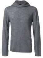 Emporio Armani Knitted Hoodie - Grey