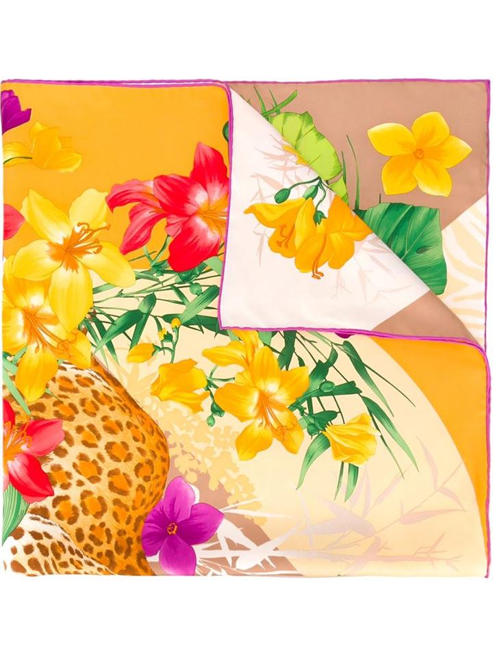 Salvatore Ferragamo Multi Print Scarf, Women's, Silk