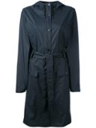 Rains - Belted Raincoat - Women - Polyester/polyurethane - S, Blue, Polyester/polyurethane