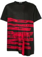 Yohji Yamamoto Front Printed T-shirt - Black