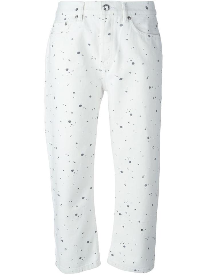 Marc By Marc Jacobs Annie Cropped Boyfriend Jeans, Women's, Size: 29, White, Cotton
