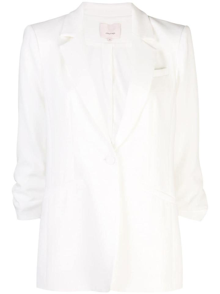 Cinq A Sept Crepe Khloe Blazer - White