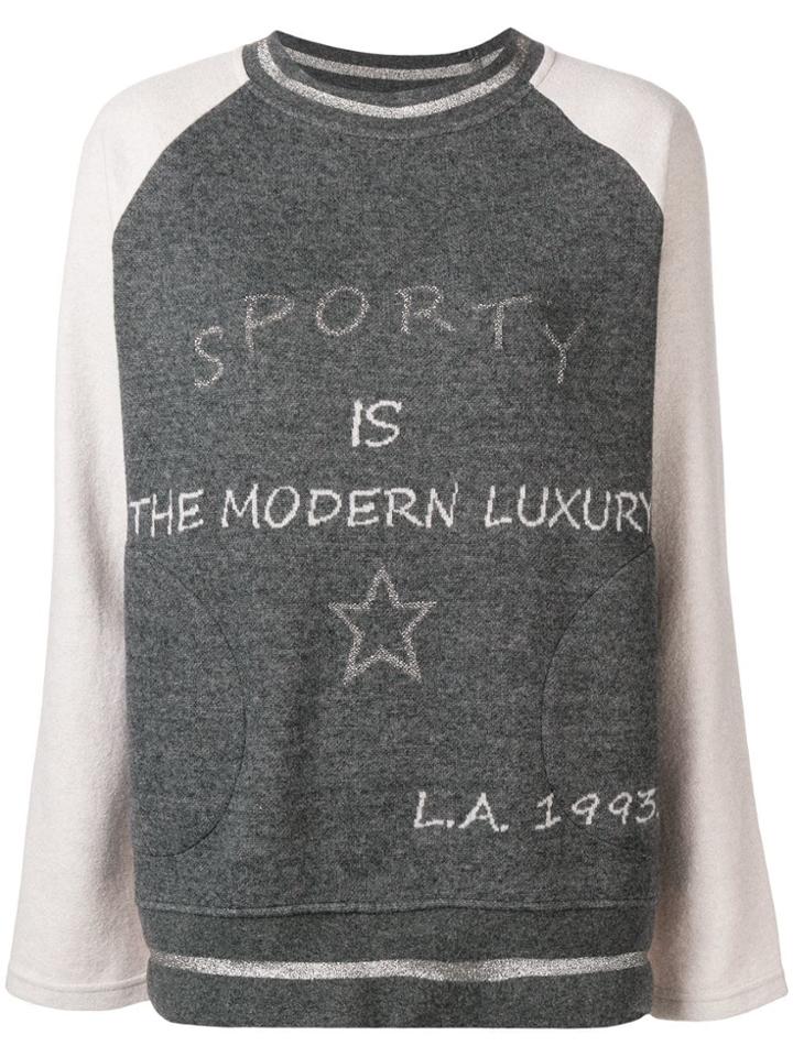 Lorena Antoniazzi Round Neck Sweater - Grey