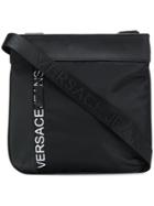 Versace Jeans Logo Messenger Bag - Black