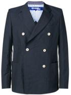 Junya Watanabe Man Double-breasted Blazer - Blue