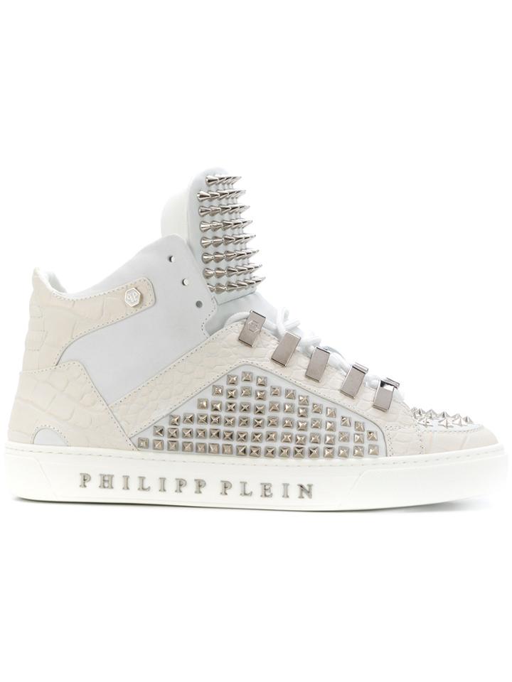 Philipp Plein Grady Hi-top Sneakers - White