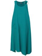Salvatore Ferragamo Gancio Shoulder Strap Dress - Green