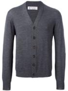 Brunello Cucinelli V-neck Cardigan, Men's, Size: 48, Grey, Cashmere/wool