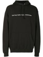 F.a.m.t. - Printed Text Hoodie - Unisex - Cotton/polyester - M, Black, Cotton/polyester