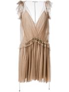 Chloe Embellished Waist Pleated Dress