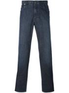 Brioni Slim-fit Jeans, Men's, Size: 33, Blue, Cotton/spandex/elastane/wool