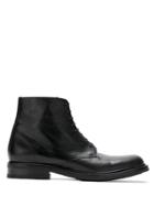Saint Laurent Army 20 Leather Boots - Black