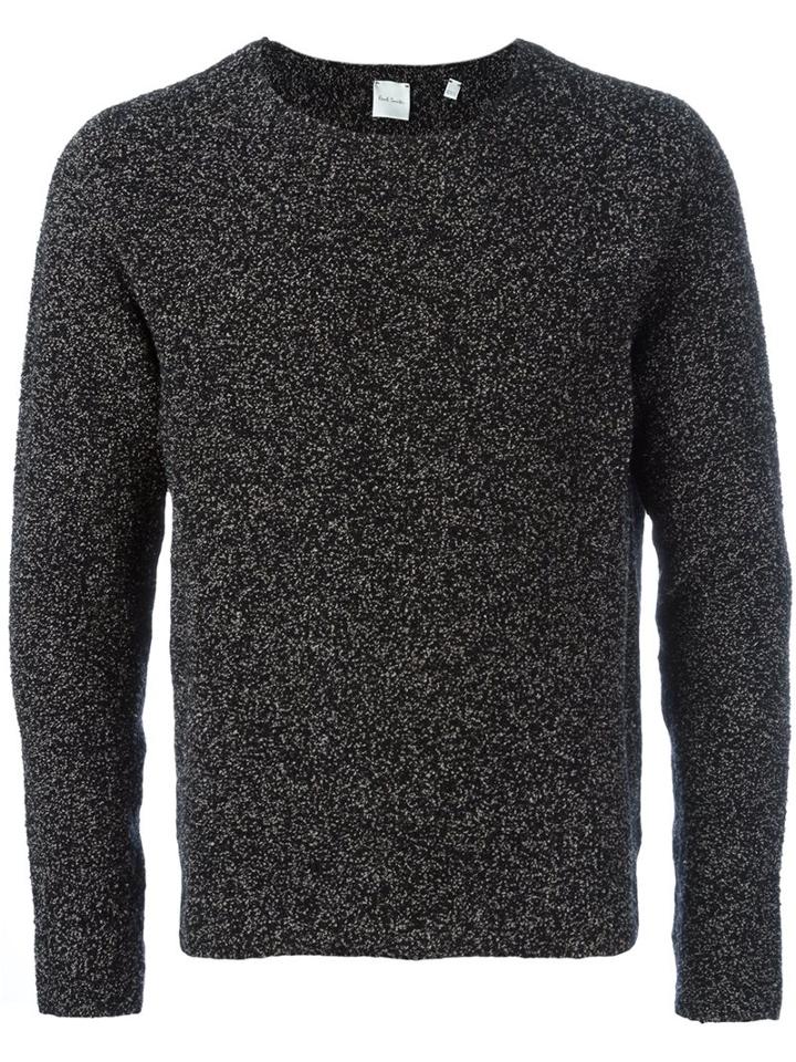 Paul Smith Crew Neck Jumper, Men's, Size: Xl, Grey, Cotton/polyamide/wool