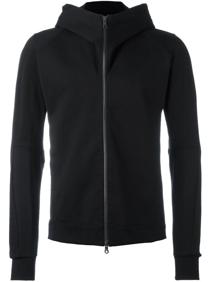 Devoa Zipped Hoodie, Men's, Size: 4, Black, Cotton/polyester