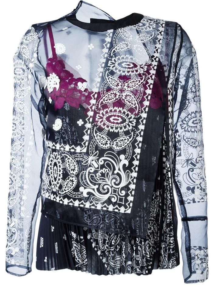Sacai Layered Sheer Blouse
