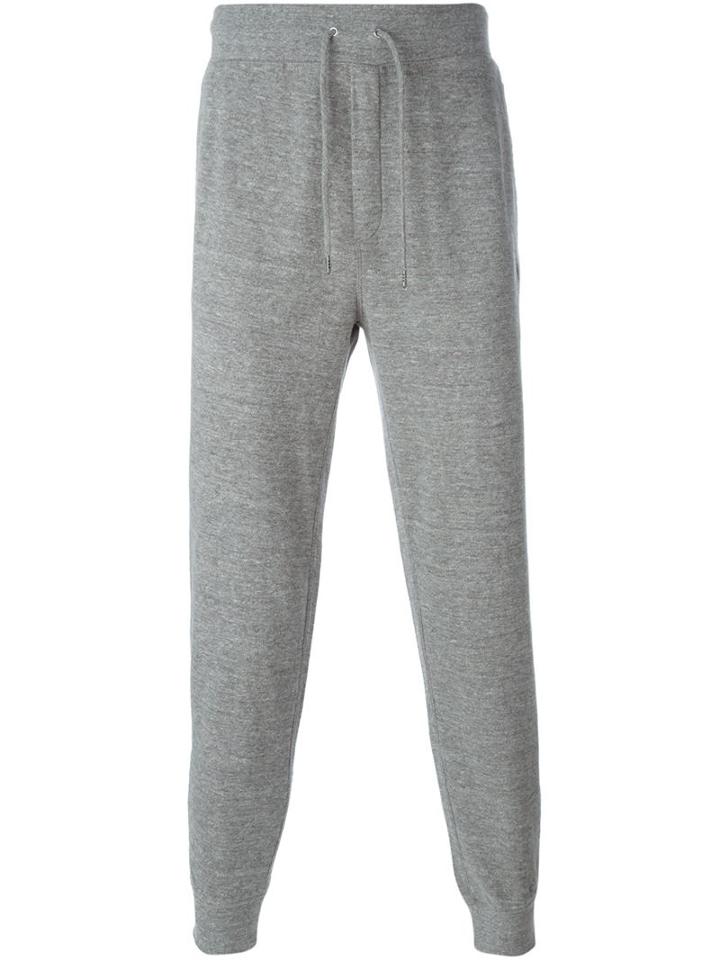 Polo Ralph Lauren Tapered Track Pants, Men's, Size: Large, Grey, Cotton/polyester