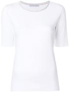 Fabiana Filippi Contrast Neck T-shirt - White