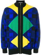 Versace Pre-owned 80's Zipped Cardigan - Blue