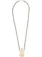 Chanel Vintage Perfume Bottle Necklace - Metallic