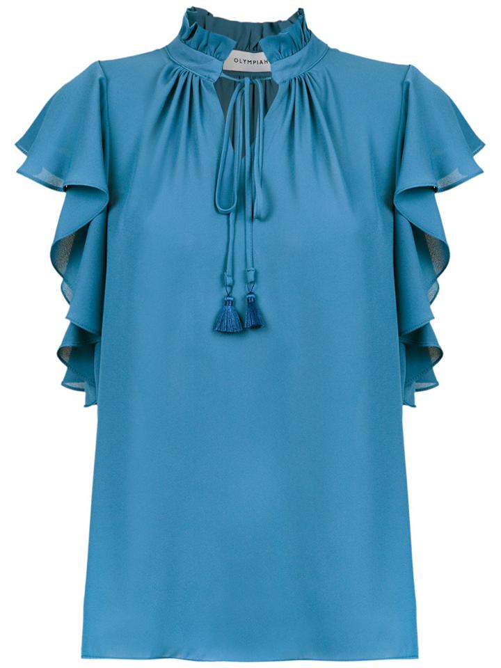 Olympiah Juli Ruffled Blouse - Blue