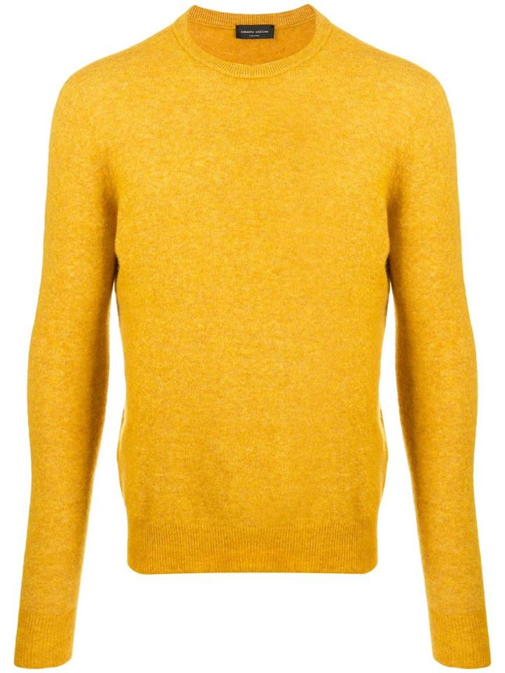 Roberto Collina Long Sleeve Knit Jumper - Yellow