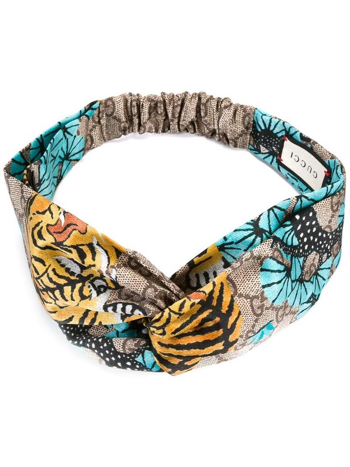 Gucci Printed Hairband, Women's, Size: Medium, Silk