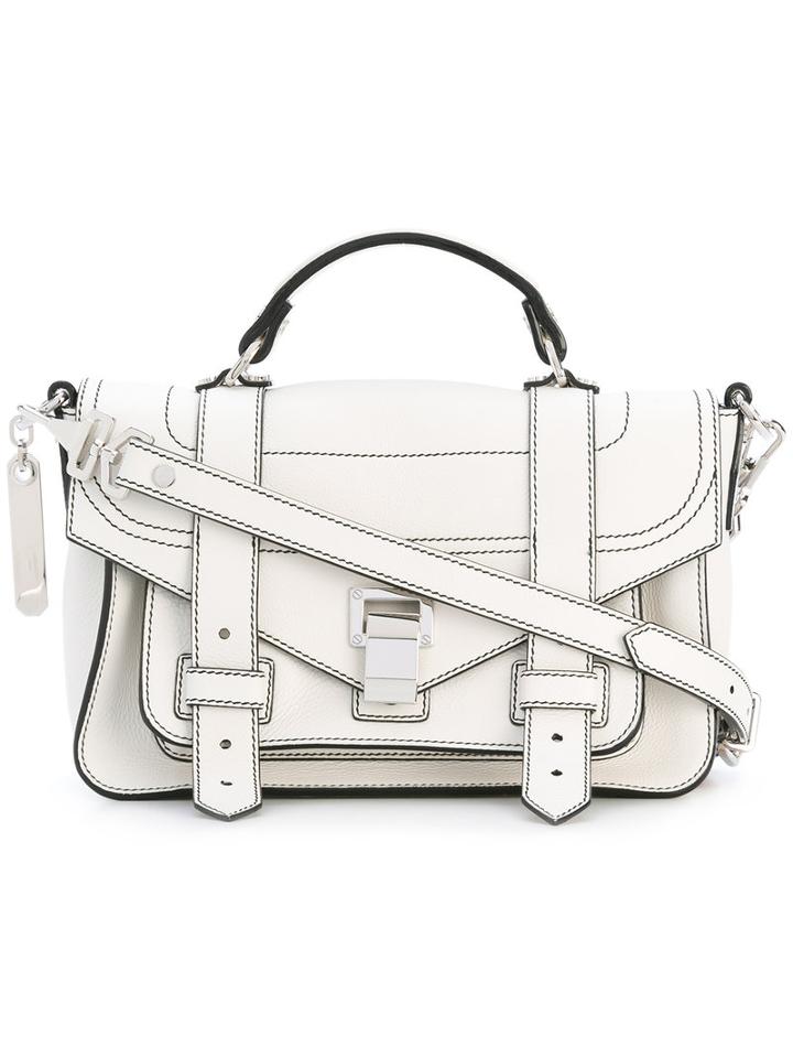 Proenza Schouler - Ps1 Satchel - Women - Leather - One Size, White, Leather