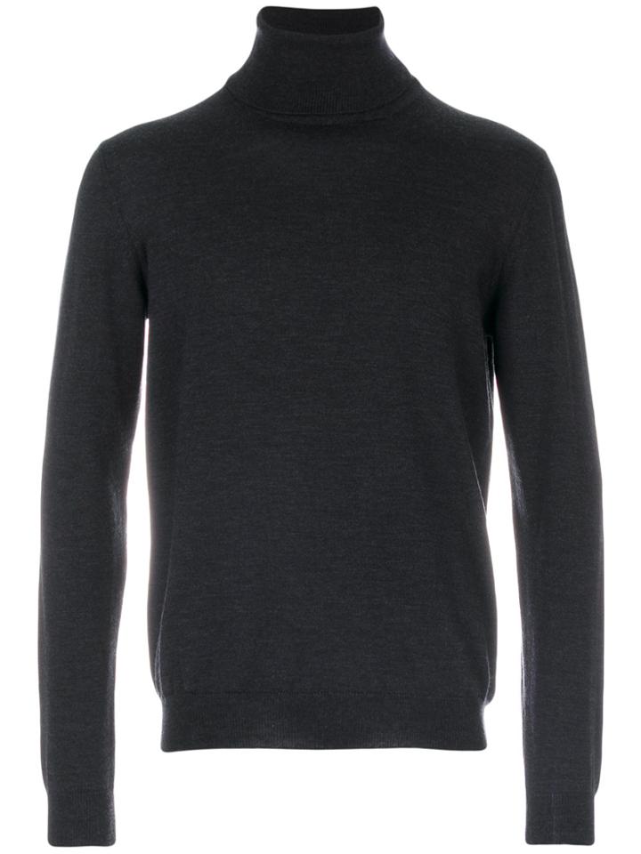 Zanone Roll Neck Jumper - Grey