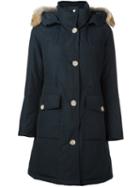 Woolrich 'long Artic' Parka Coat, Women's, Size: Large, Blue, Cotton/polyamide/duck Feathers