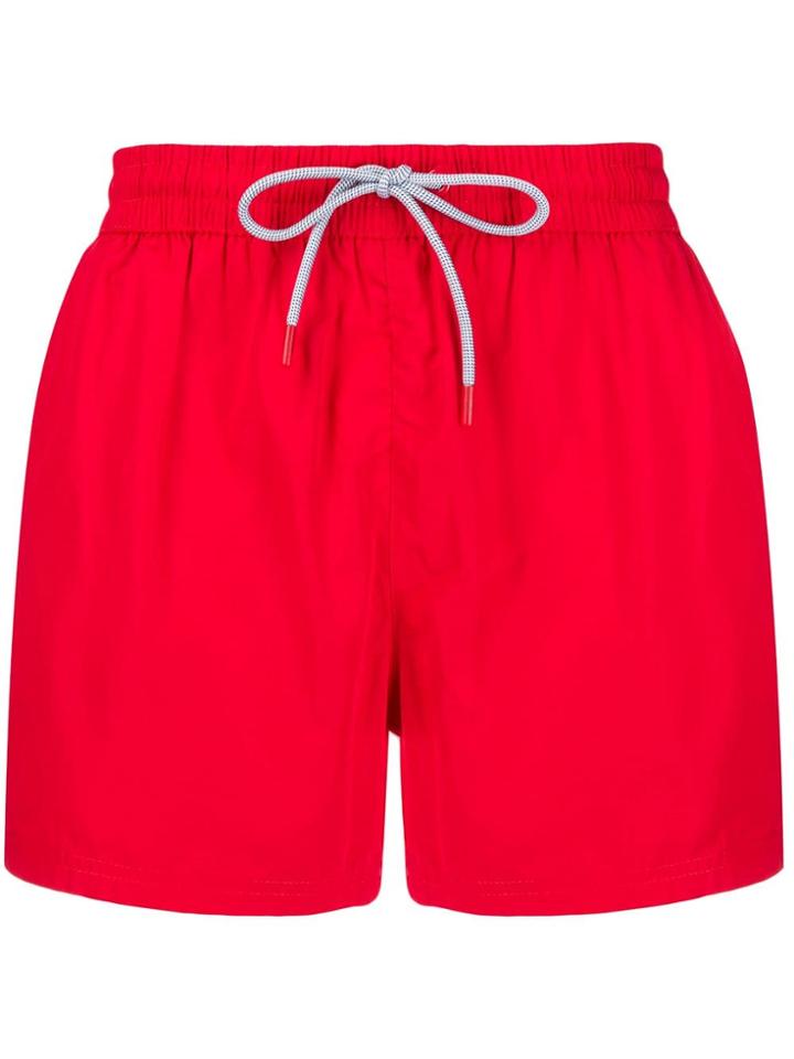 Fila Side Logo Patch Swim Shorts - Red