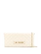 Love Moschino Quilted Logo Crossbody Bag - Neutrals