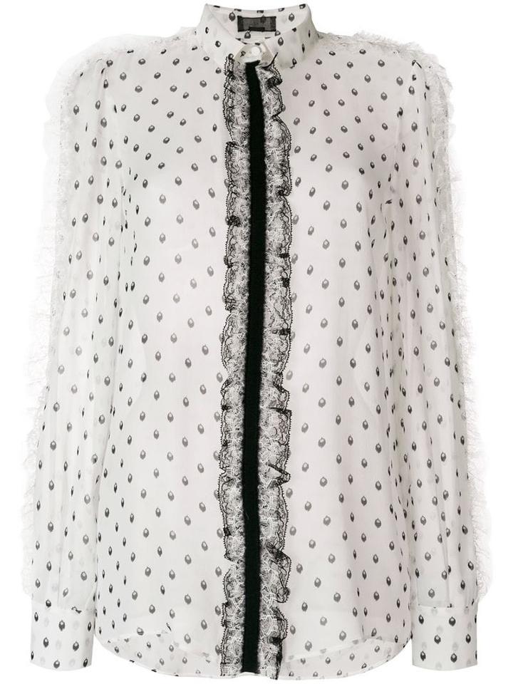 Giambattista Valli Lace Detail Blouse - Neutrals