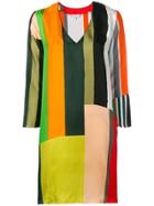 Pierre-louis Mascia Striped Long-sleeve Dress - Green